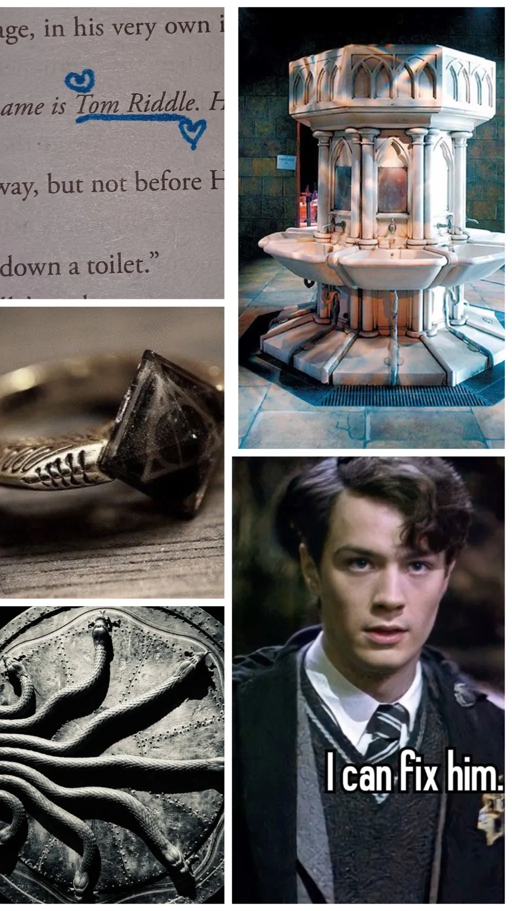 ai character: Tom Riddle  background