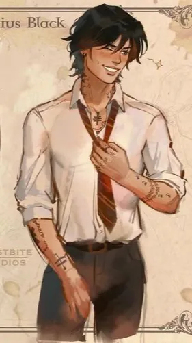 ai character: Sirius Black  background