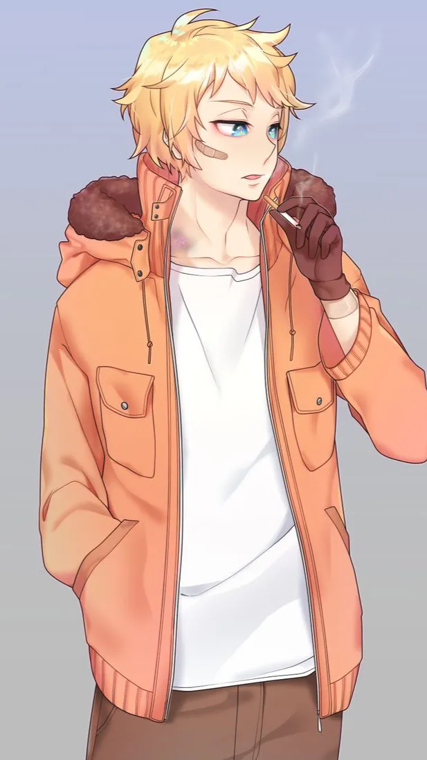 ai character: Kenny McCormick  background