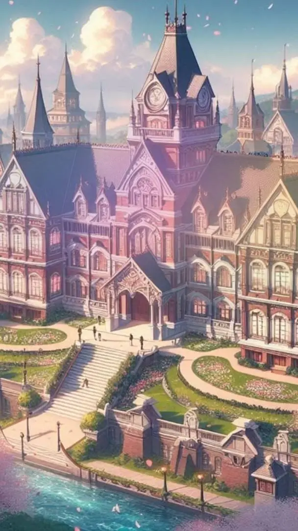 ai character: ✰Genshin school ✰ background