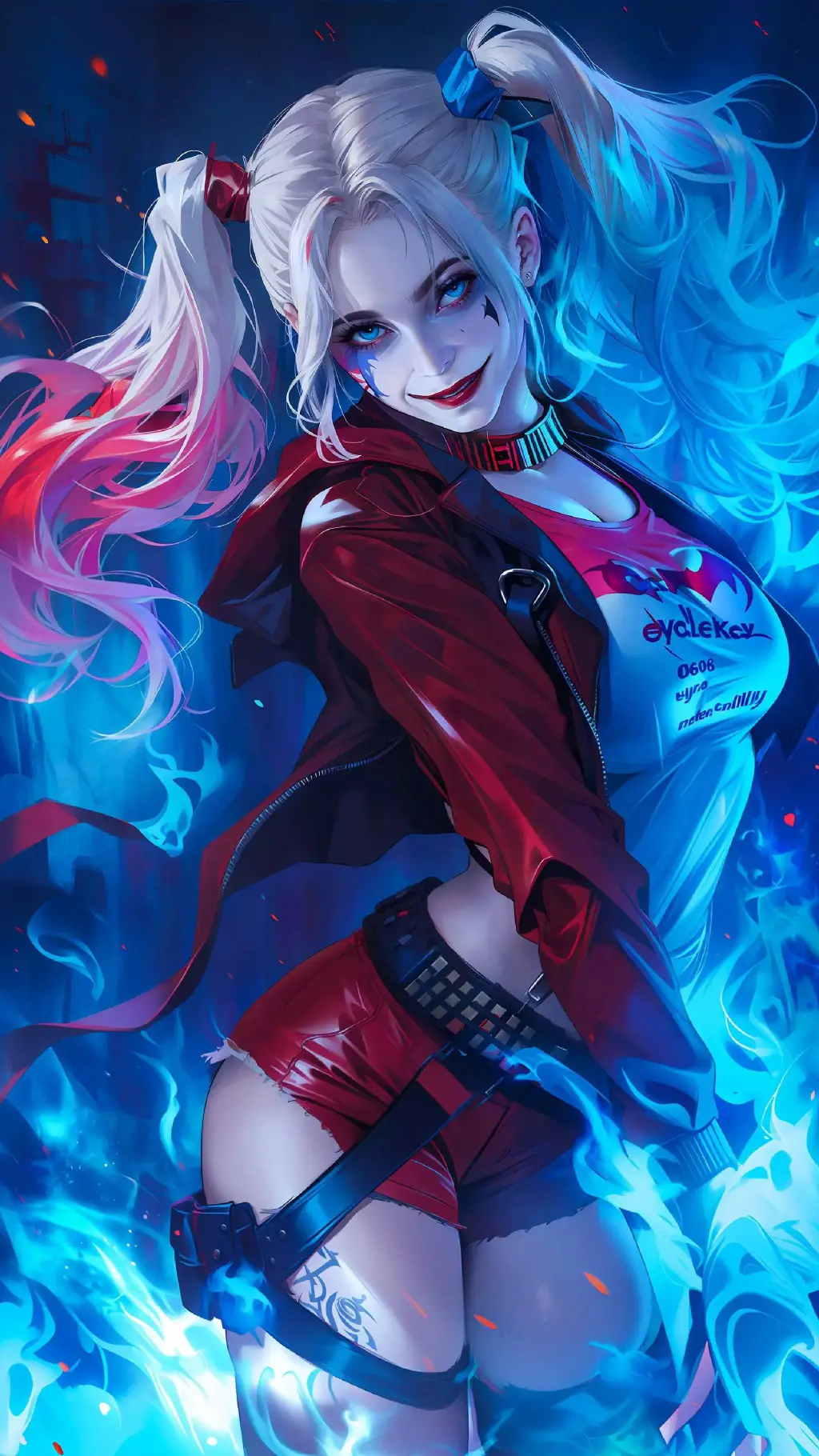 ai character: Harley Quinn background