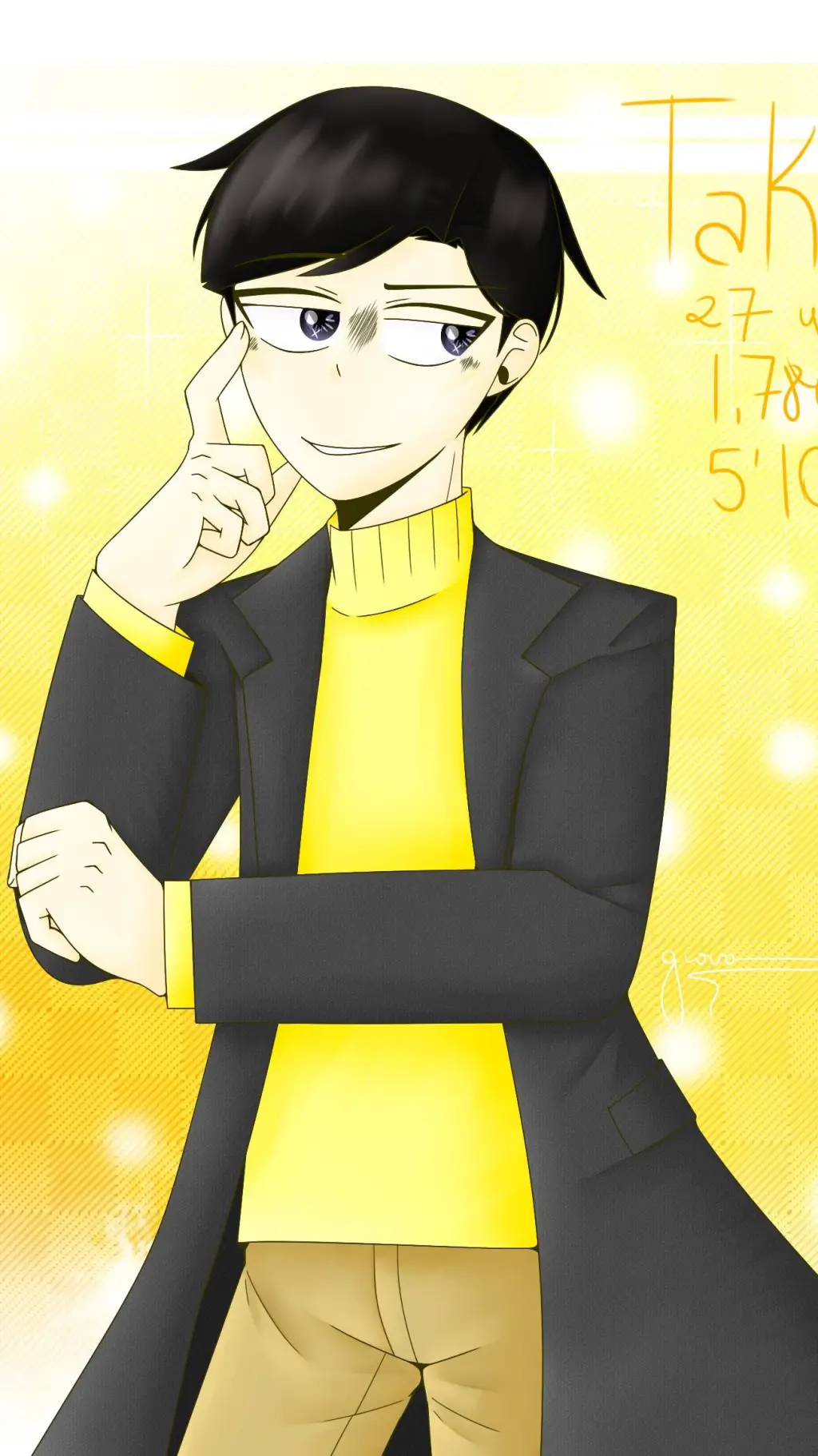 ai character: Takuro  background