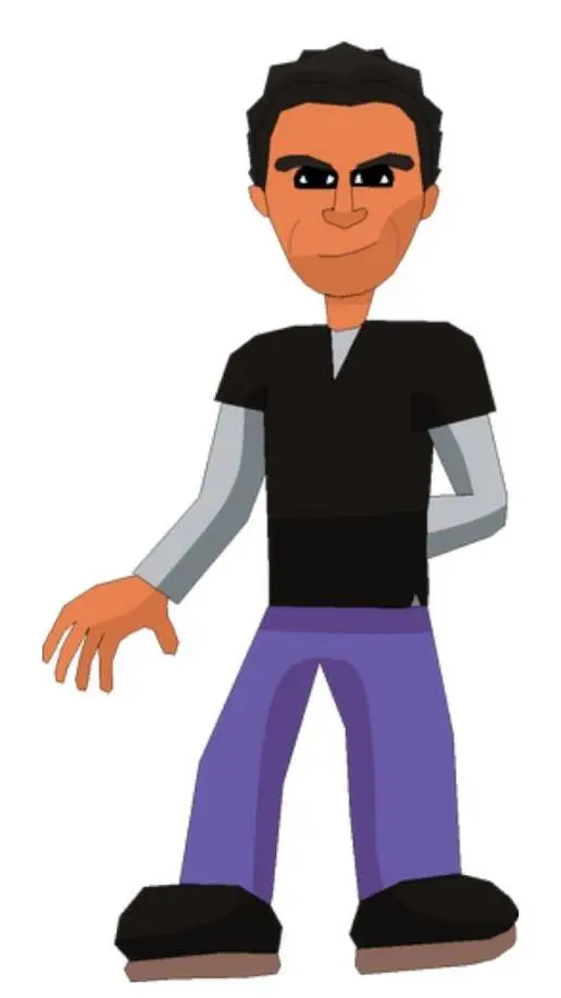 ai character: Daisuke Ito  background