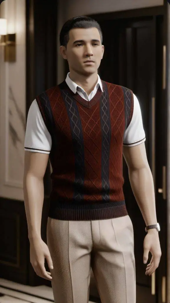 ai character: Manny Muscat  background