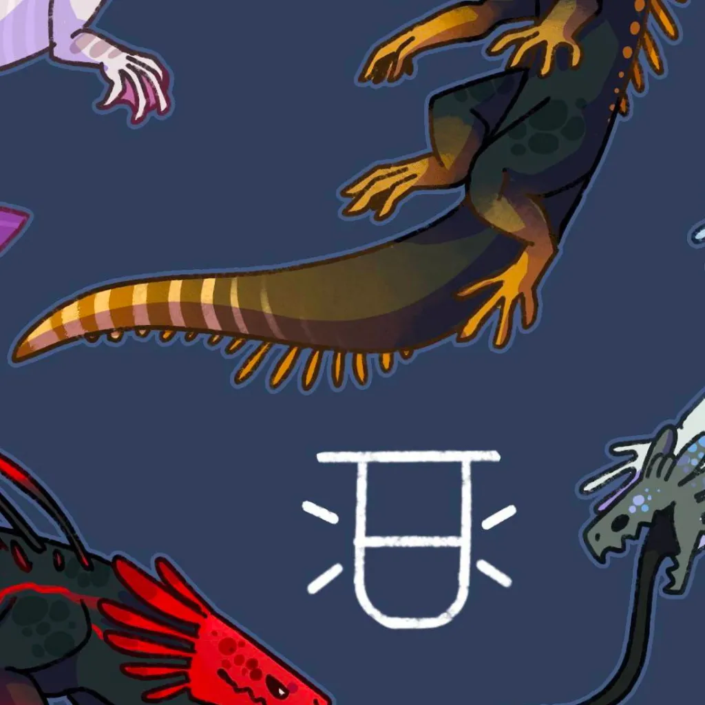 chat with ai character: rainworld lizards 