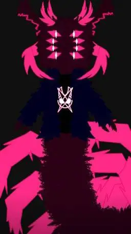 ai character: corrupt snowy background