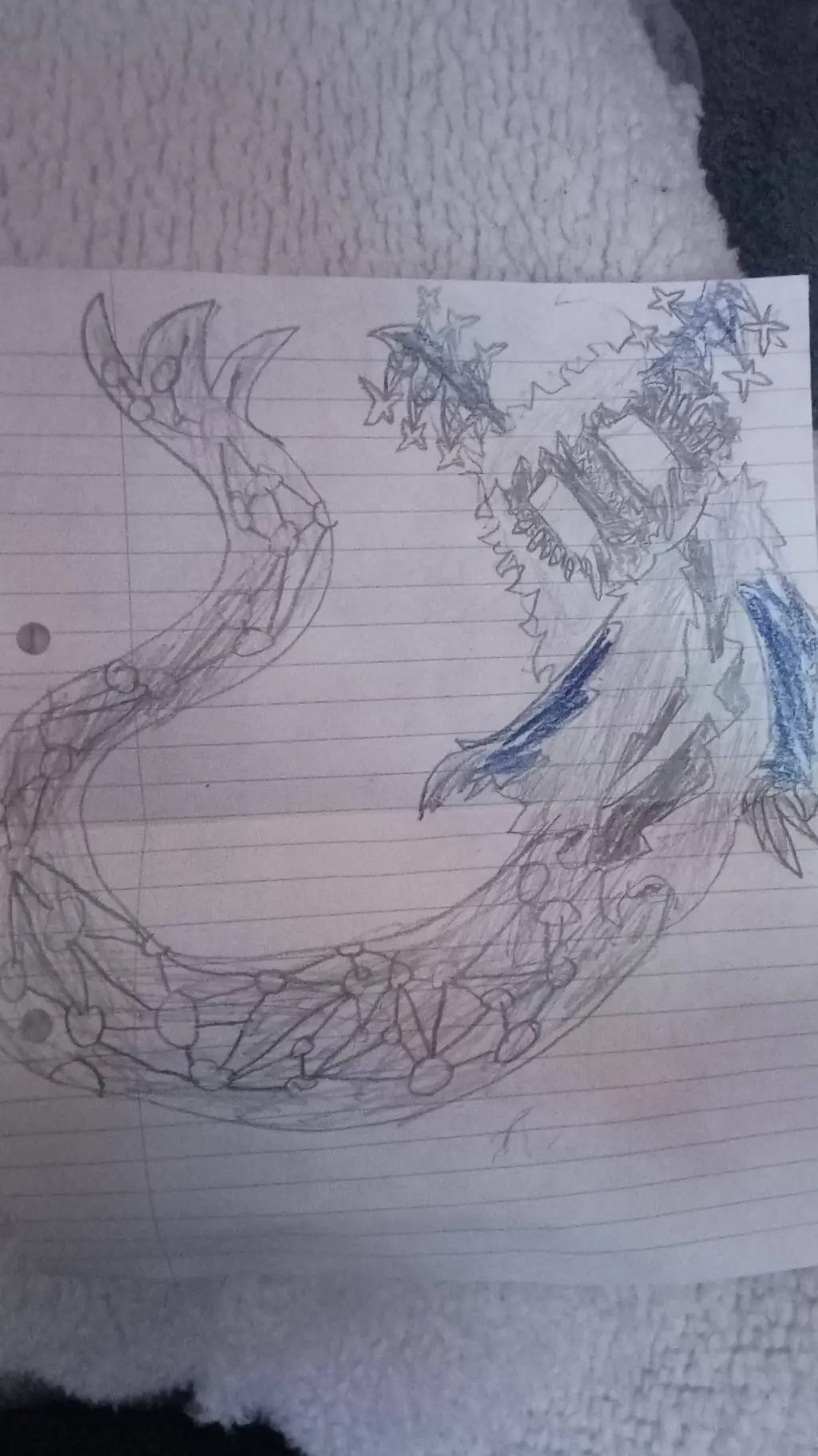 ai character: voidknown (snowy) background