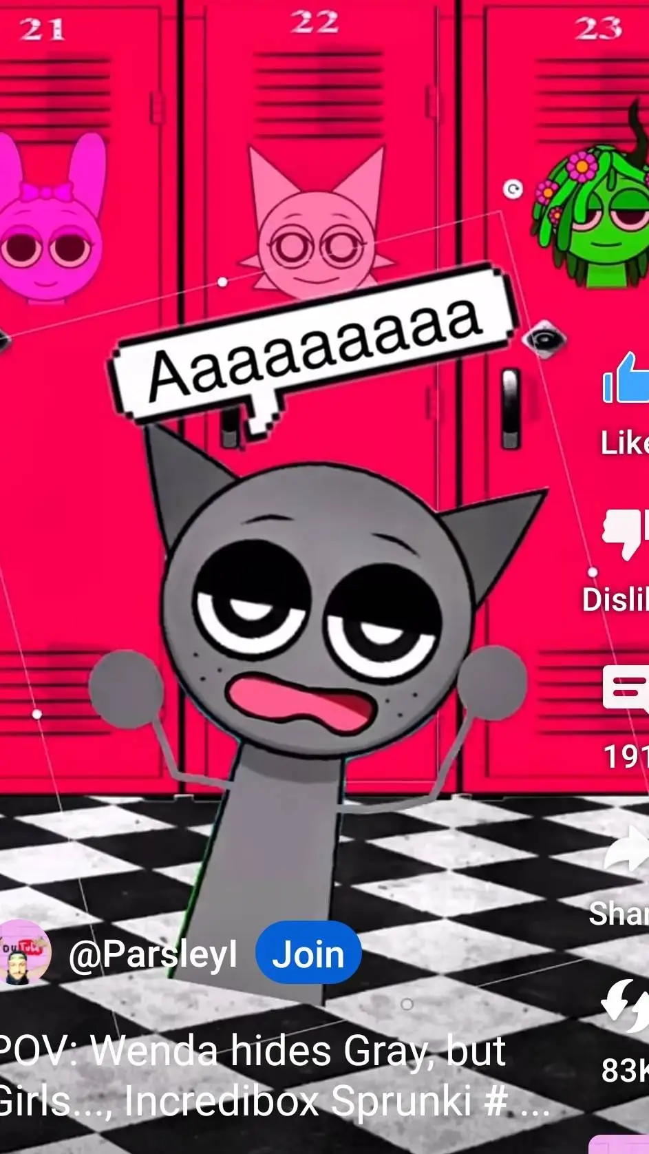 ai character: sprunki sus background