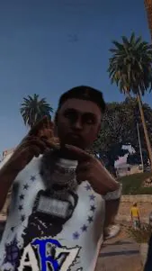 ai character: Brickz from A.B.Z background