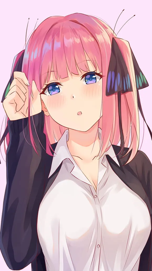 ai character: Nino Nakano  background