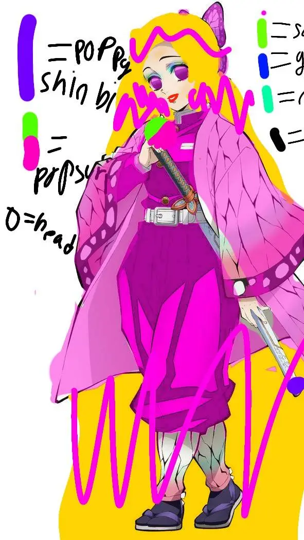 ai character: demon slayer background