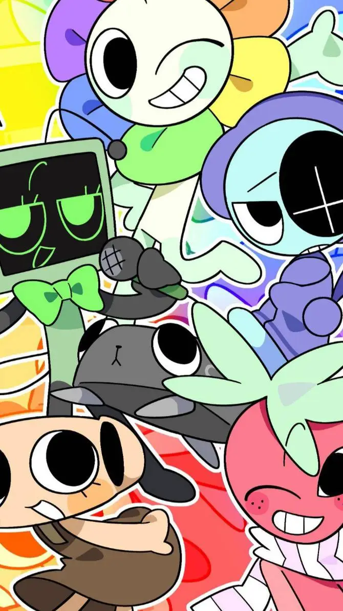 ai character: dandy world background