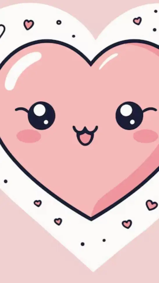 ai character: heart background