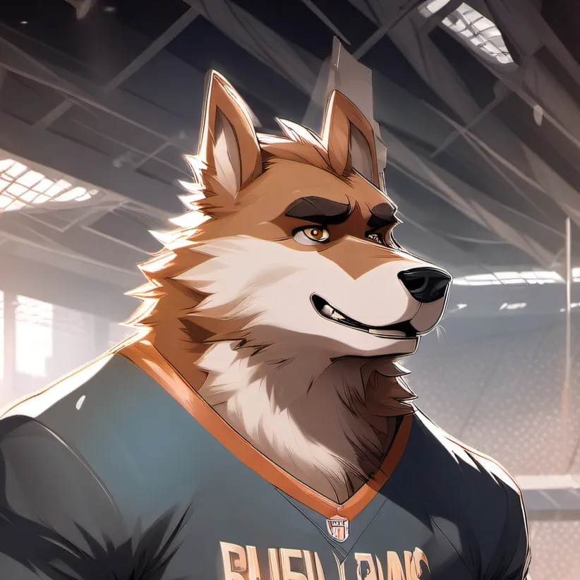 chat with ai character: Football furry
