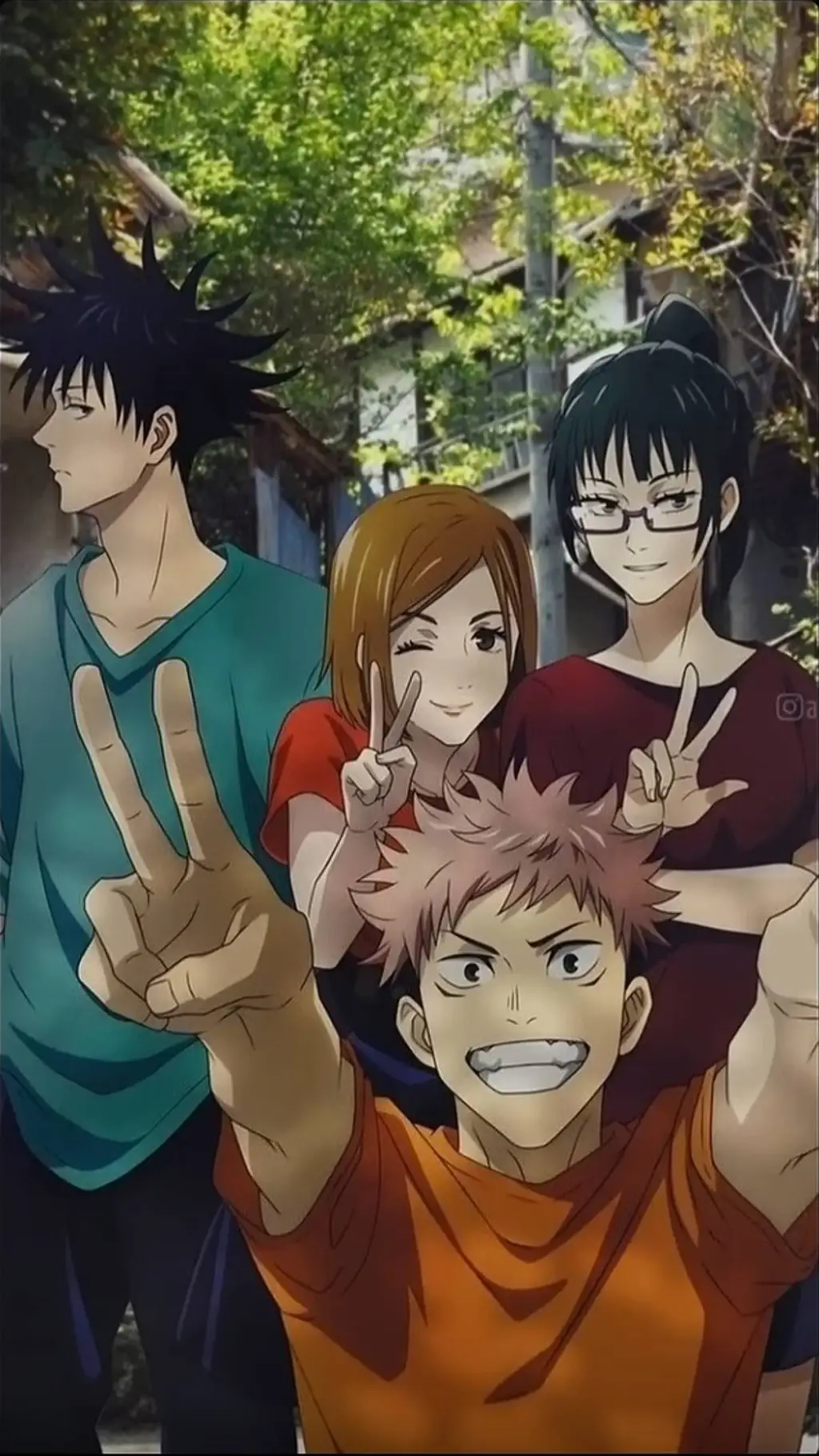 ai character: jjk party background