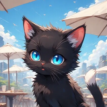 chat with ai character: Random cat
