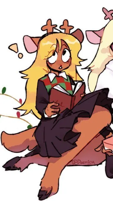 ai character: Noelle holiday background