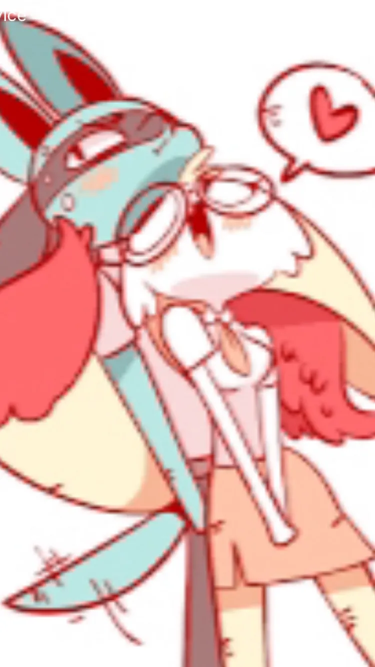 ai character: Braixen x lucario background