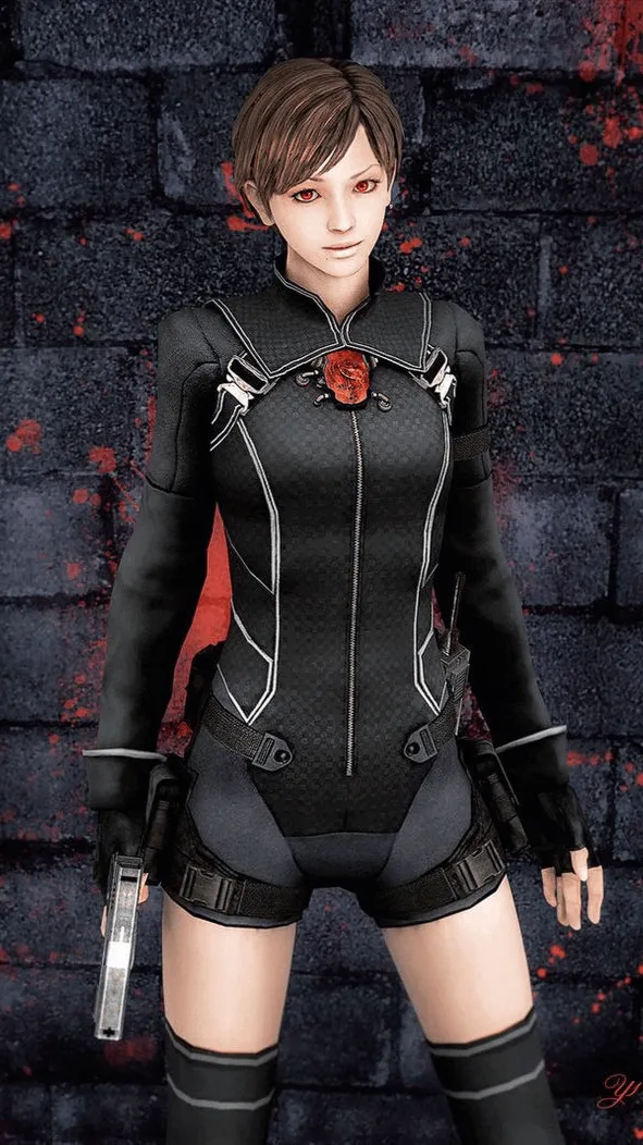 ai character: Rebecca chambers  background