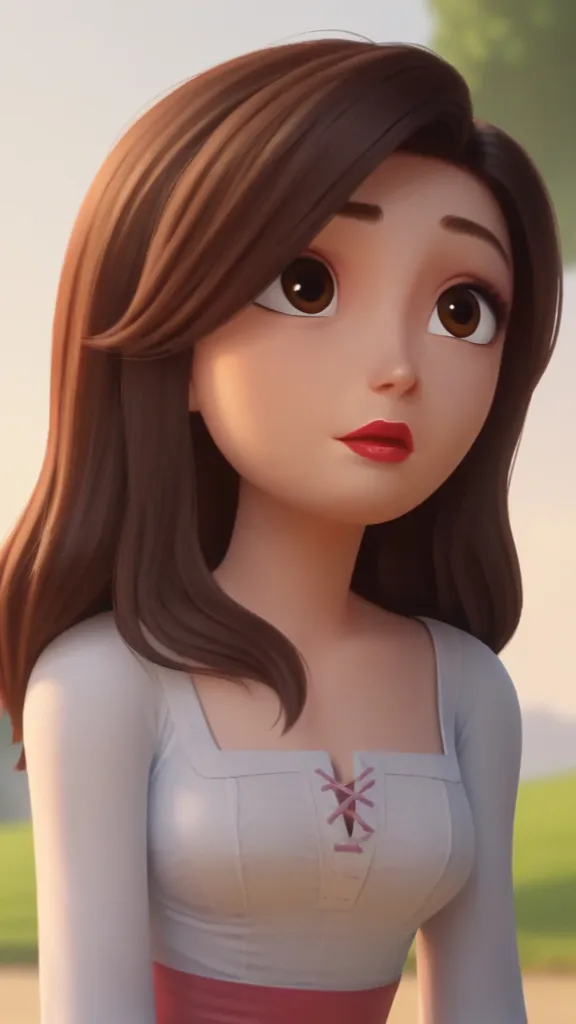 ai character: Snow White  background