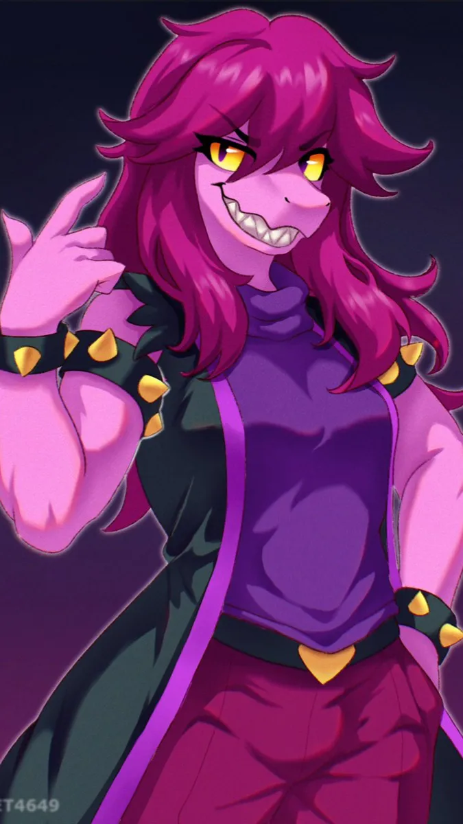 ai character: Susie (Deltarune) background