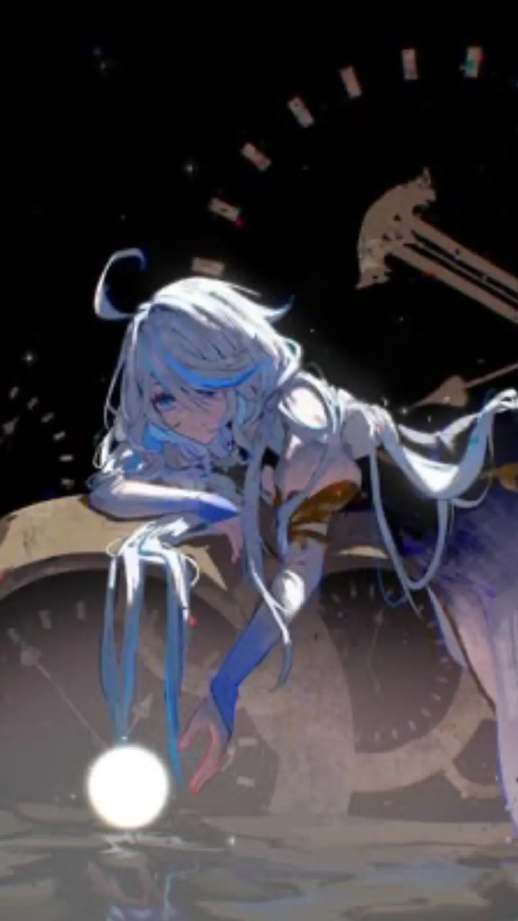 ai character: Focalors hydro Arc background