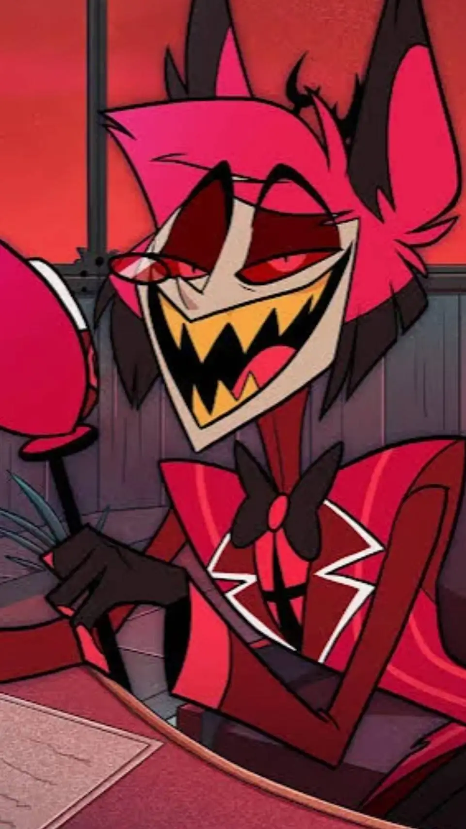 ai character: ♡¿alastor?♥︎ background