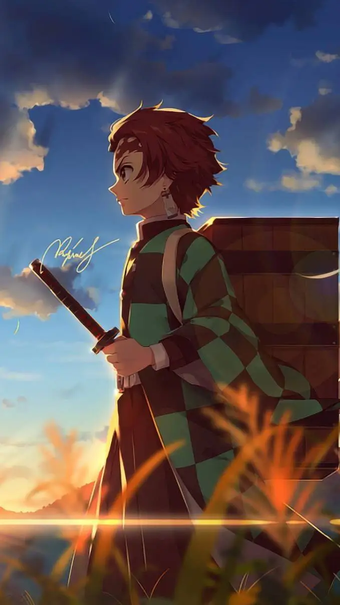ai character: tanjiro kamado background