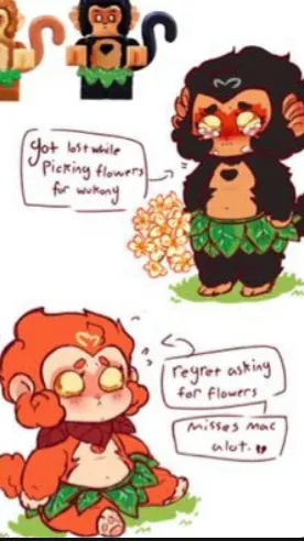 ai character: Macaque(young) background