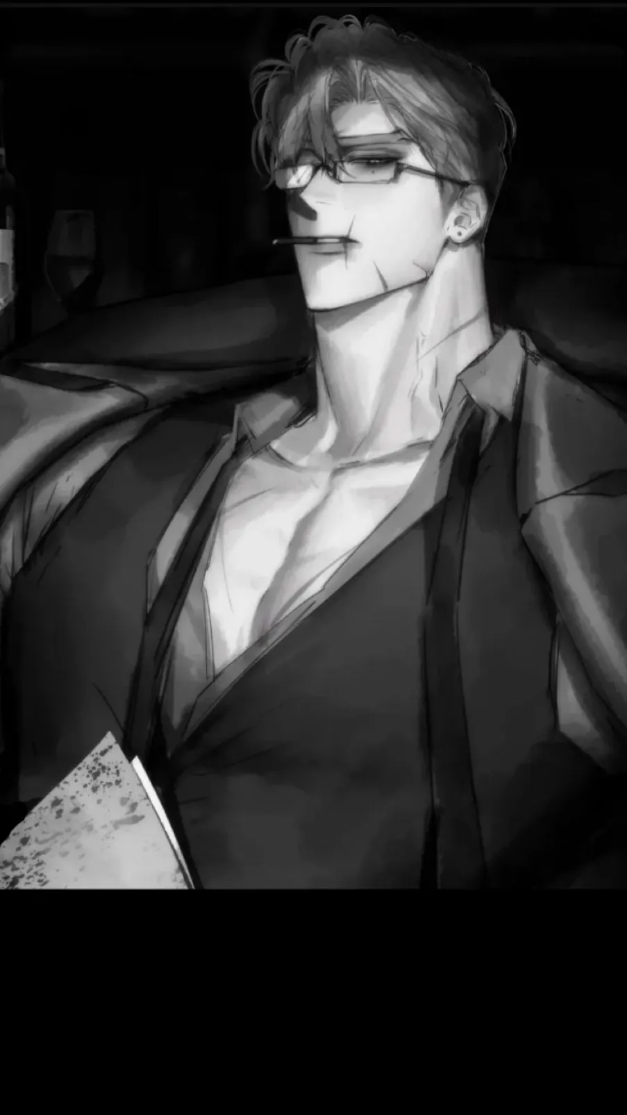 ai character: Mr Silverwood  background