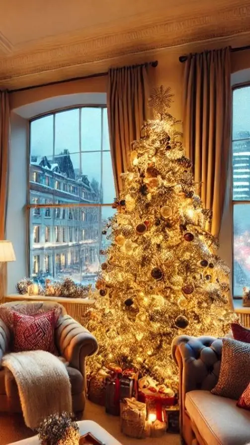 ai character: Christmas Party background