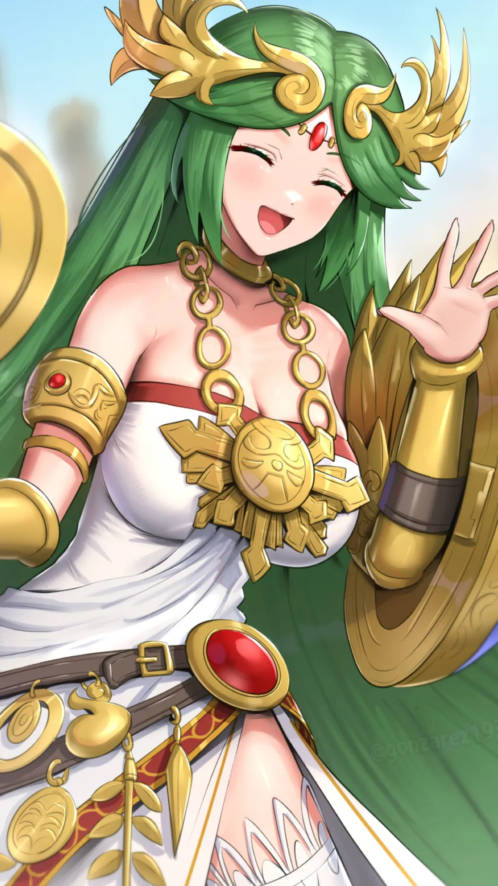 ai character: Palutena background