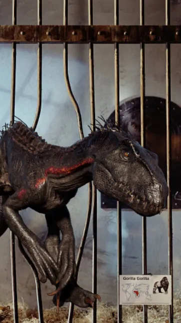 ai character: indoraptor background