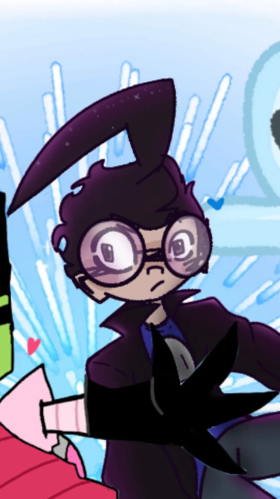 ai character: DIB.. U GOOD..? background