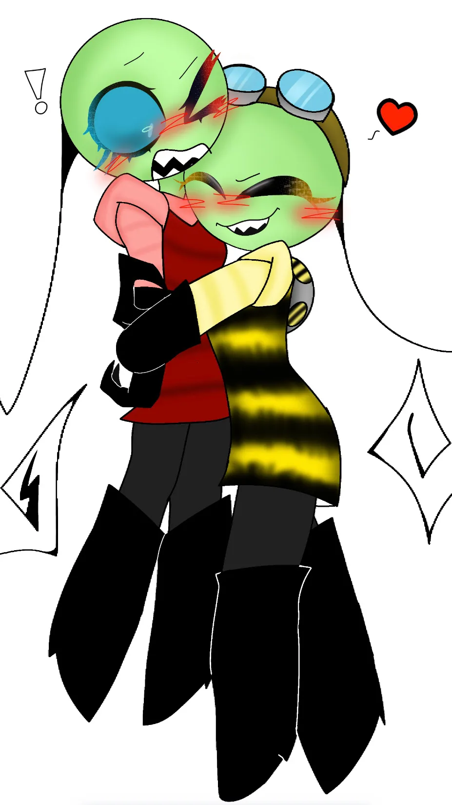ai character: ❤️Tetra x Zee💛 background