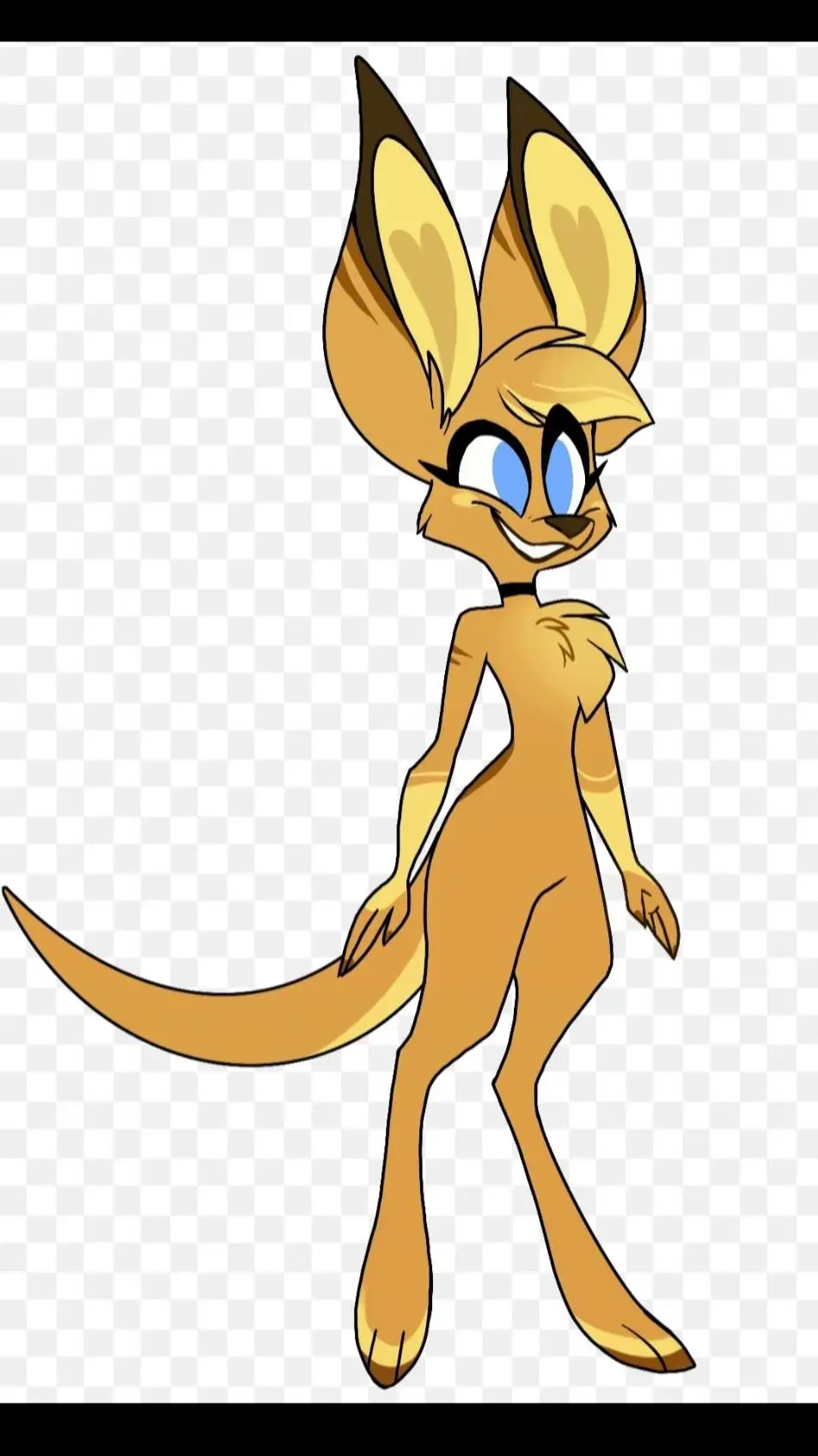 ai character: kayla💛🤎💙🦊 background