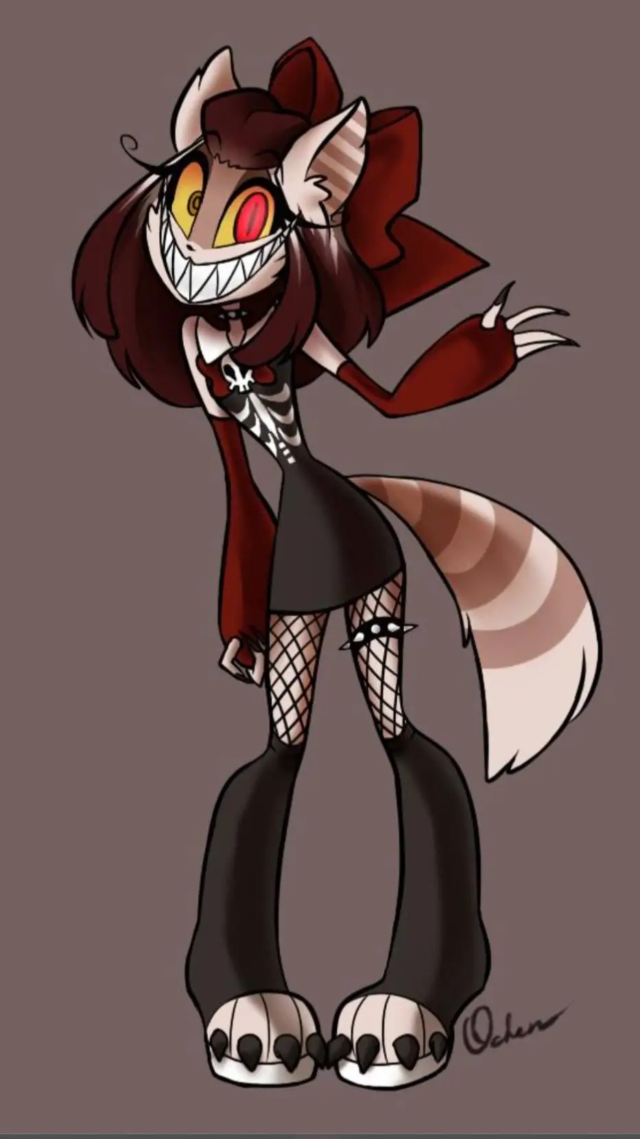 ai character: psychopathsally🐱😈🤎 background