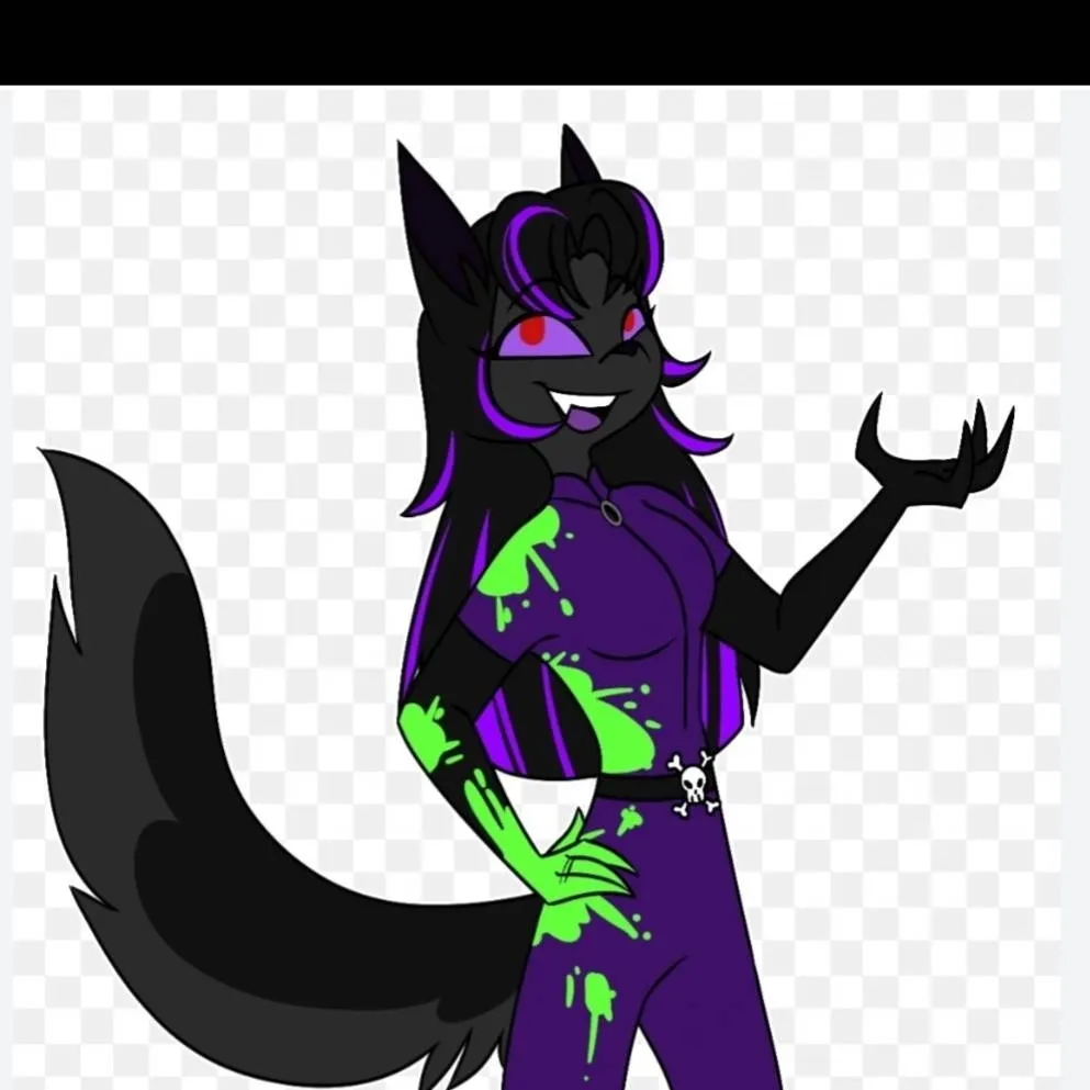 chat with ai character: moon🐺💜💚🖤