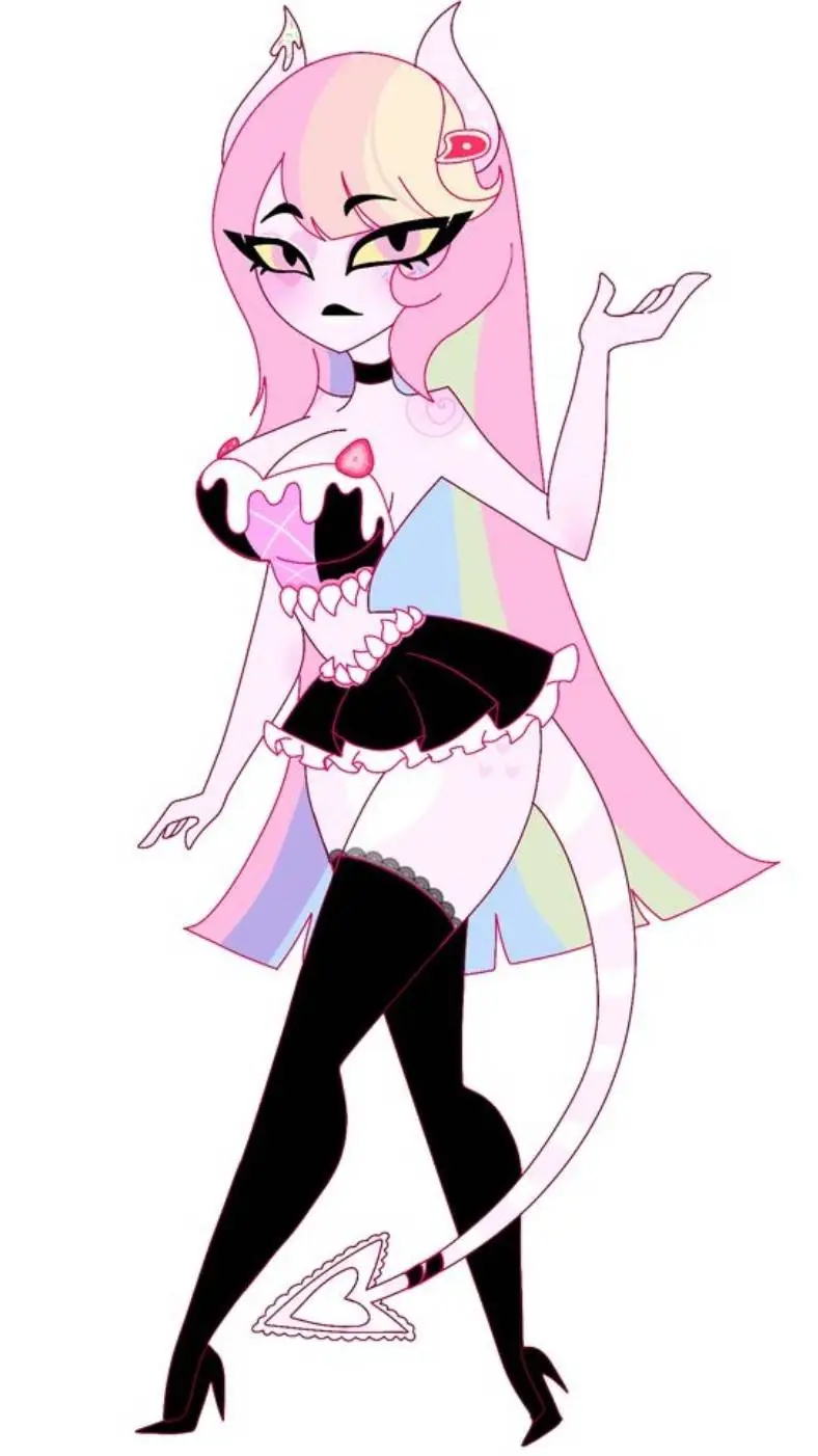 ai character: sweetie bell💛🩵🩷 background