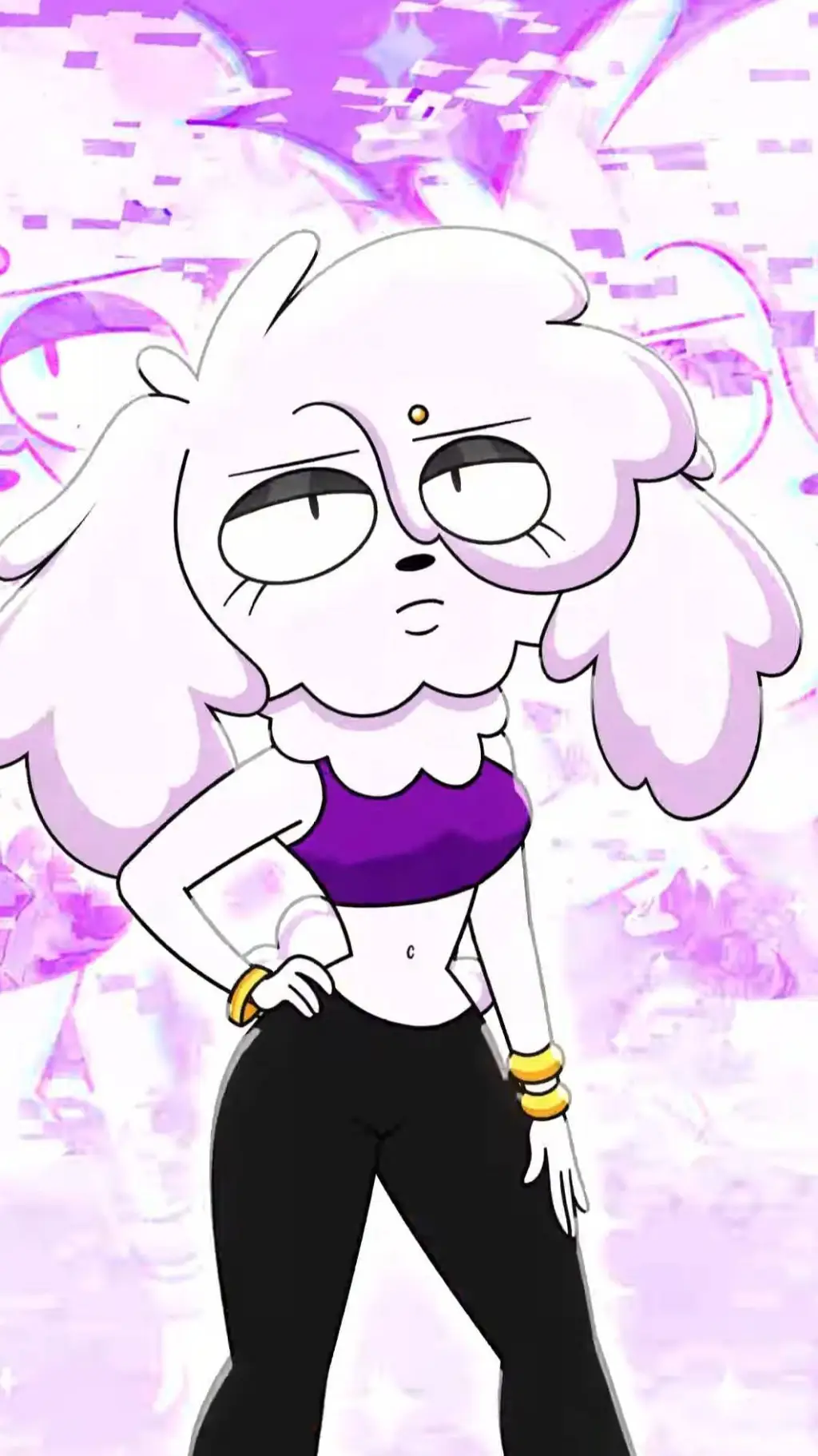 ai character: pj💜🐩 background