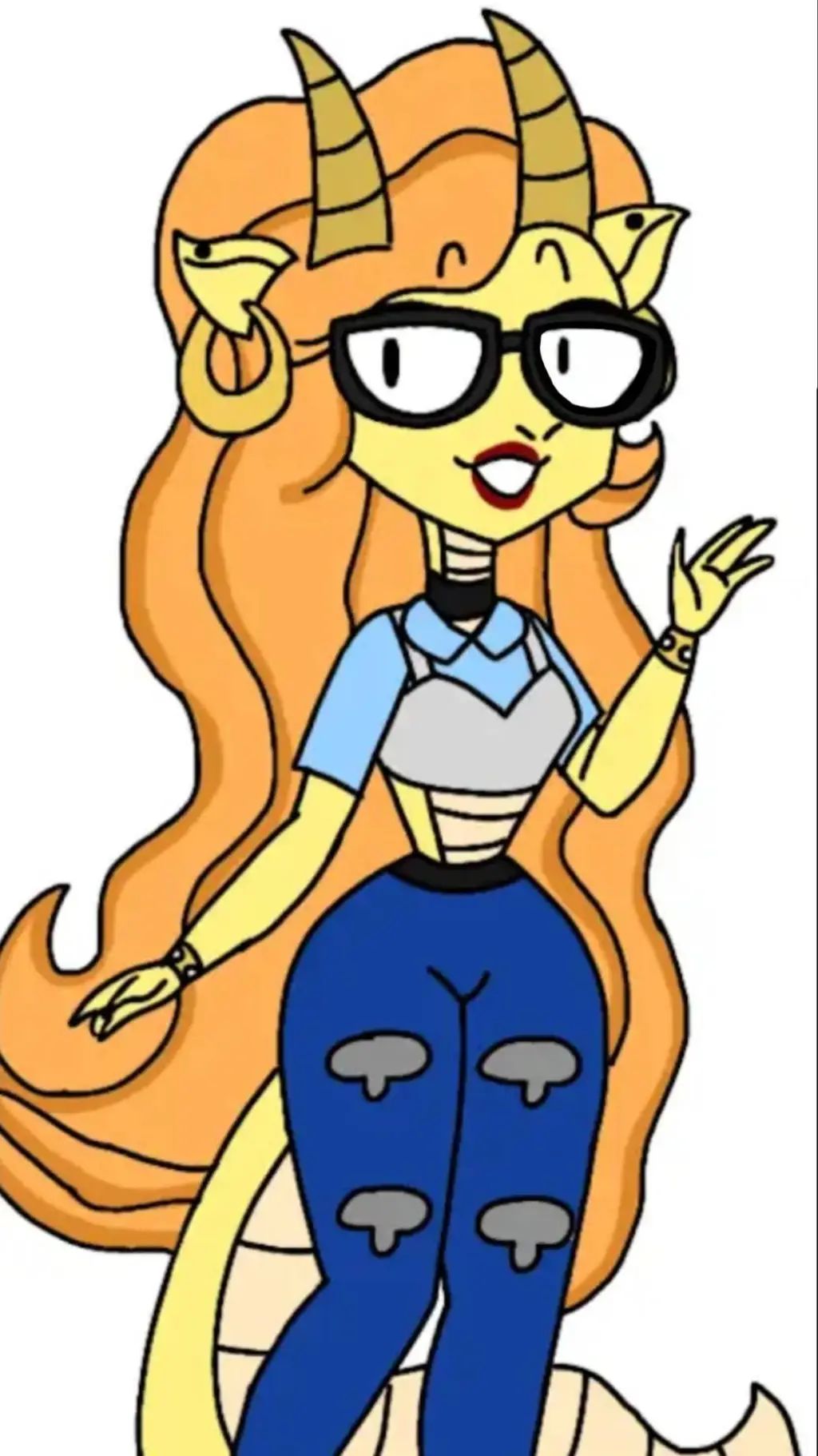 ai character: Sabrina💛🧡🐲 background