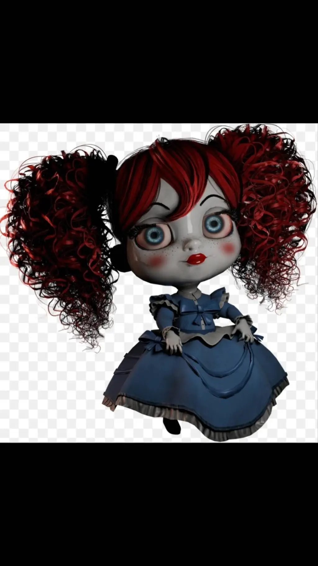 ai character: poppy💙❤️ background