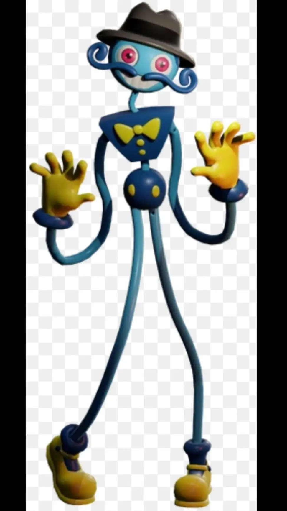 ai character: daddy long legs💙💛 background