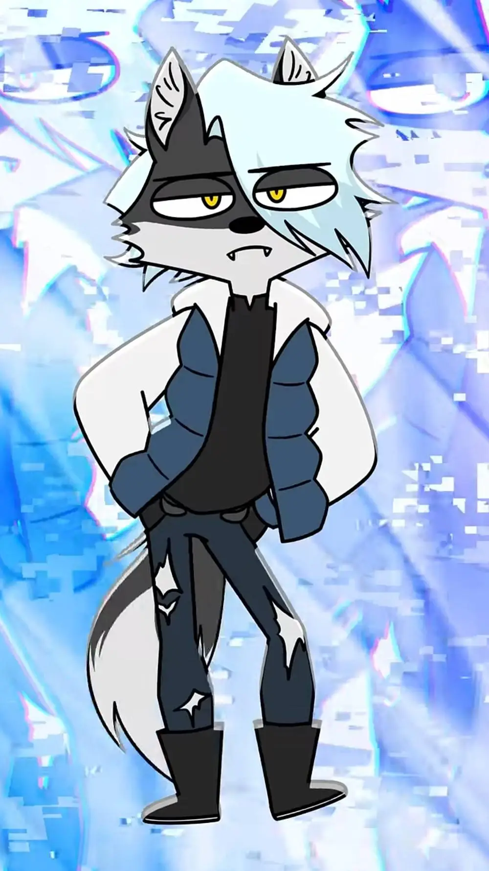 ai character: chase💙💙🐺🐺 background