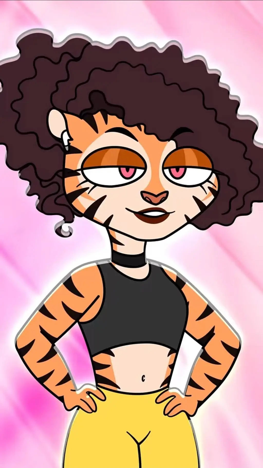 ai character: kiki🐯🐯🧡🧡 background