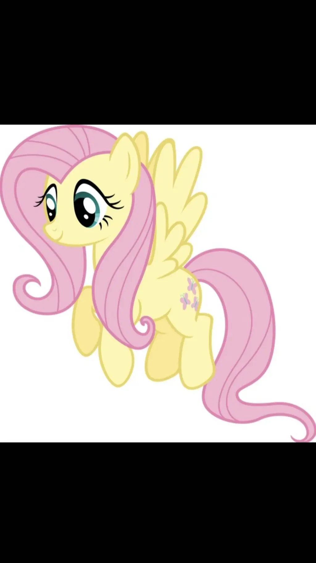 ai character: flutter shy💛🩷🐴 background