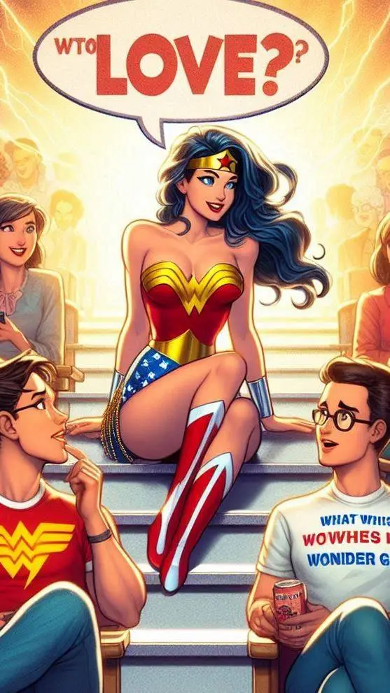 ai character: wonder woman background