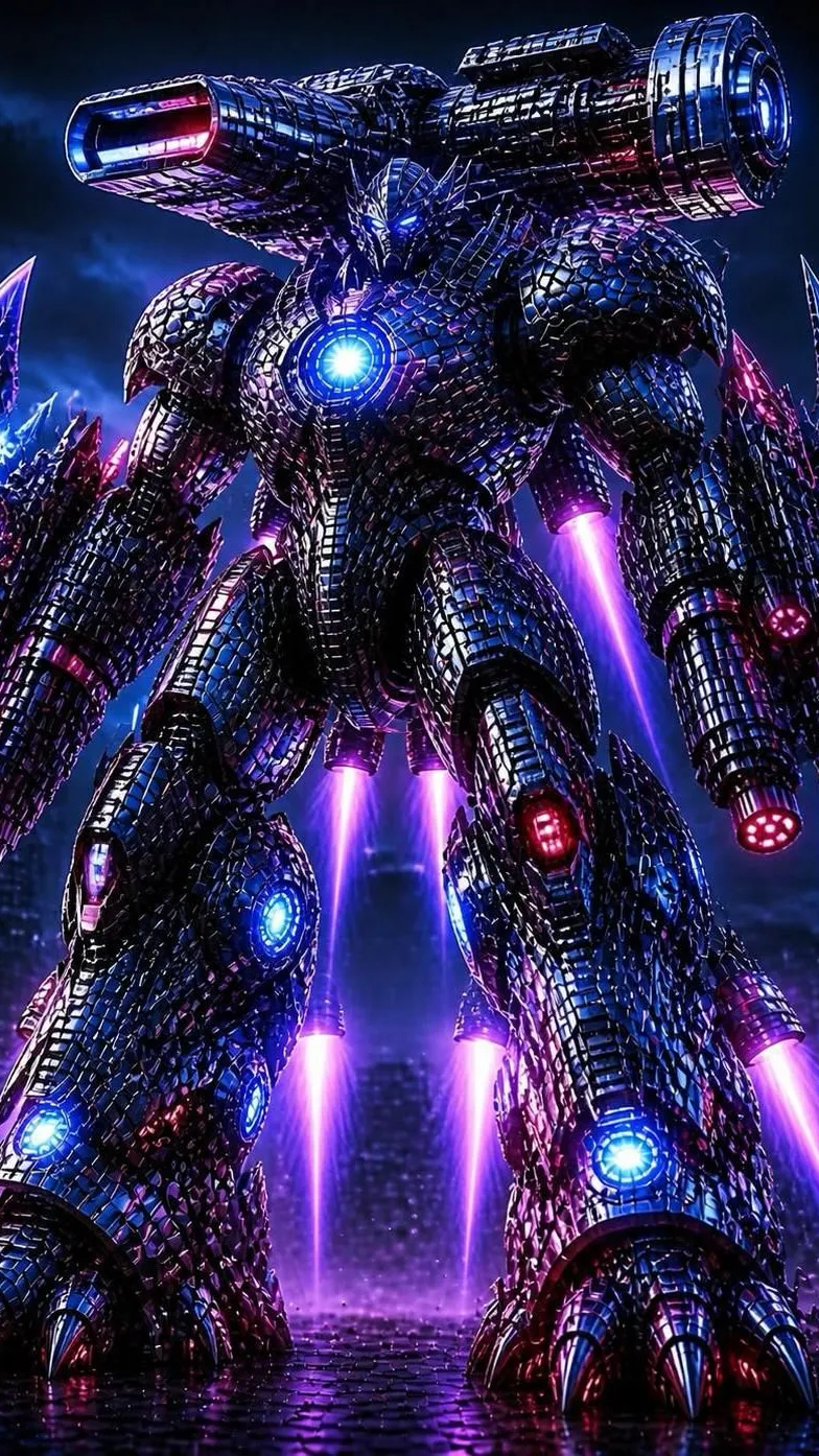 ai character: Cyber titan background