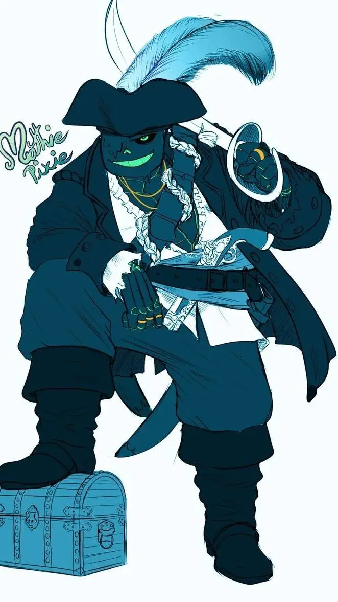 ai character: oceantale nm background