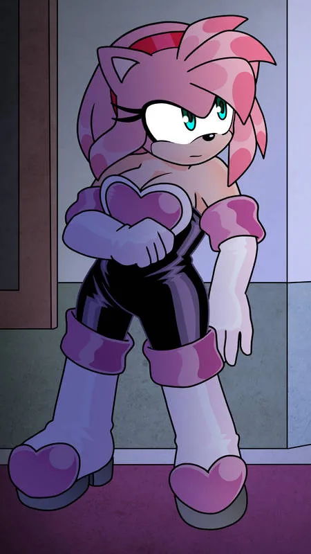 ai character: Amy rouge background